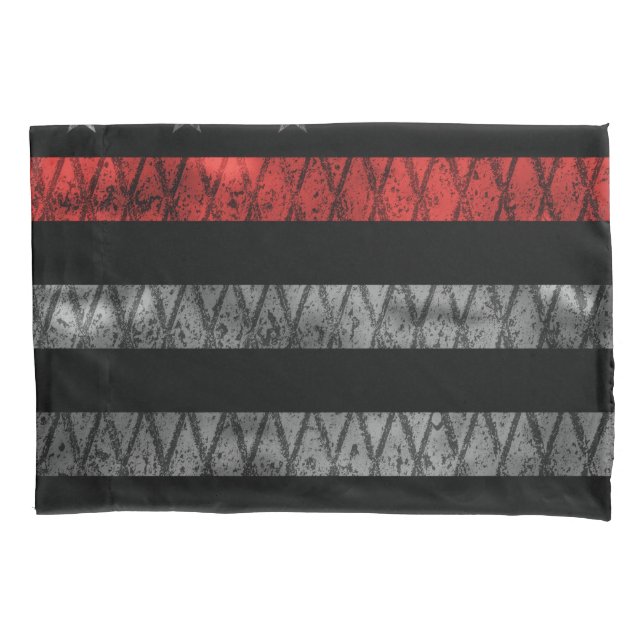 Pavilhão fino da linha vermelha do bombeiro (Frente)