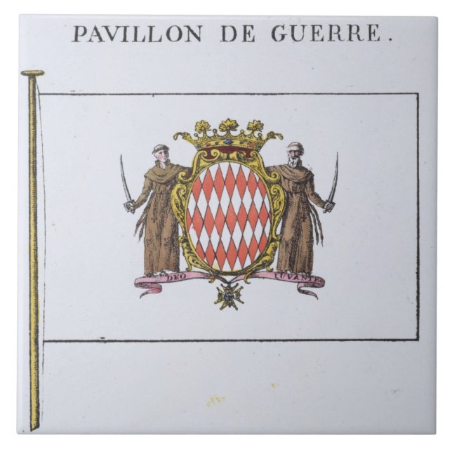 Pavillon de Guerre, detalhe das bandeiras de (Frente)