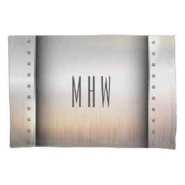 Pavimentação do monograma personalizado Faux Metal