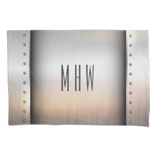 Pavimentação do monograma personalizado Faux Metal