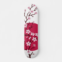 Pavimento de skate de Design do Cherry Blossom