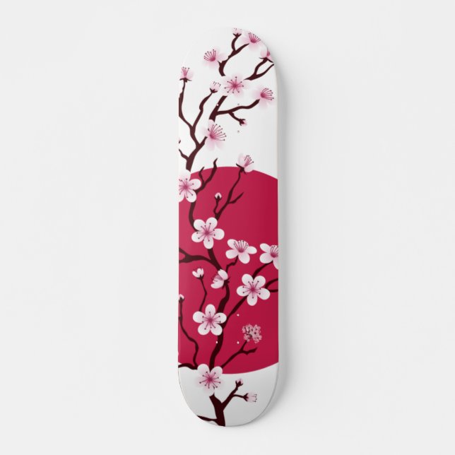 Pavimento de skate de Design do Cherry Blossom (Frente)