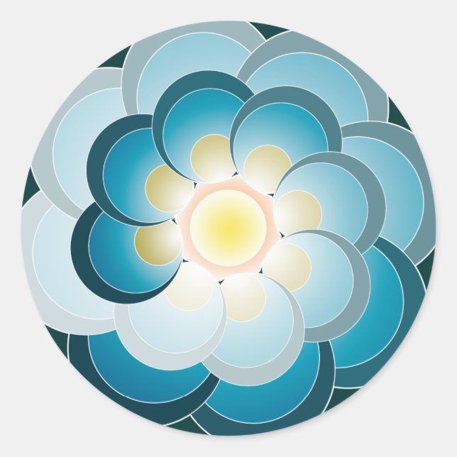 Pavo real verde. Adesivo (Frente)