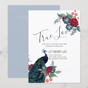 Pavock Blue Burgundy Orçamento do Casamento outono
