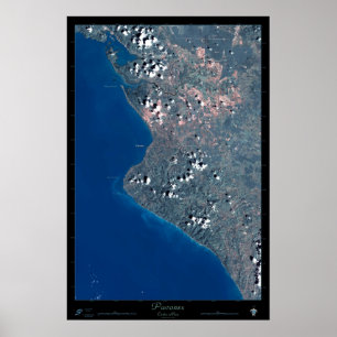 Pavones, poster do satélite de Costa Rica