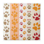Paw Imprime Pés de Cachorros Bonitos<br><div class="desc">Design com um padrão fofo de pata de cão em cores laranja e amarela e quente. Esta design parece que um cão andou sobre o produto! Para amantes de cachorro em todo lugar.</div>