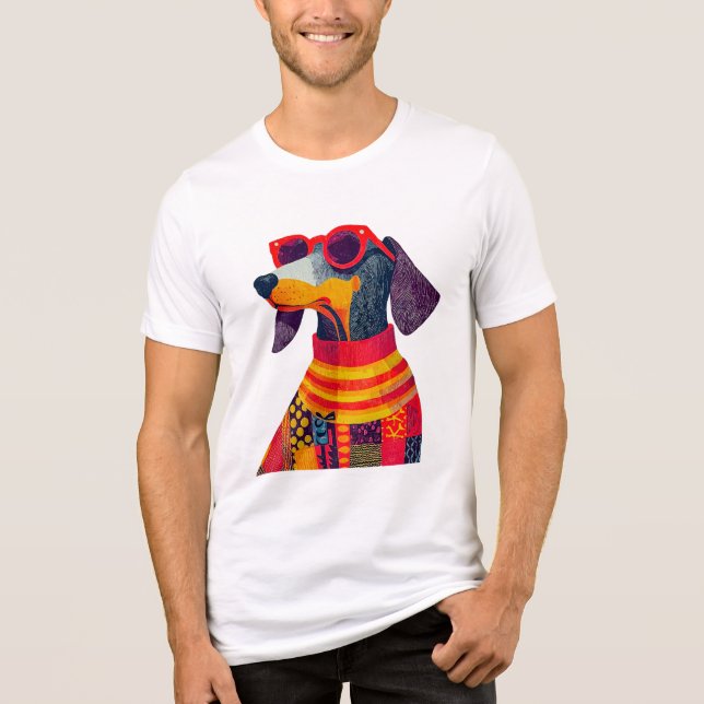 Pawfect Dachshund Wienerdog Doxie Dogdad Em Estilo (Frente)