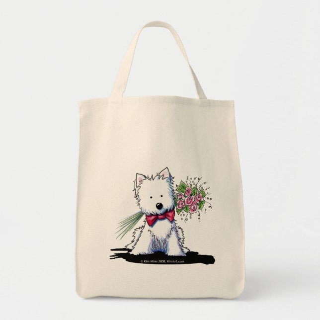 Pawfect KiniArt Westie Bolsa de compra (Frente)