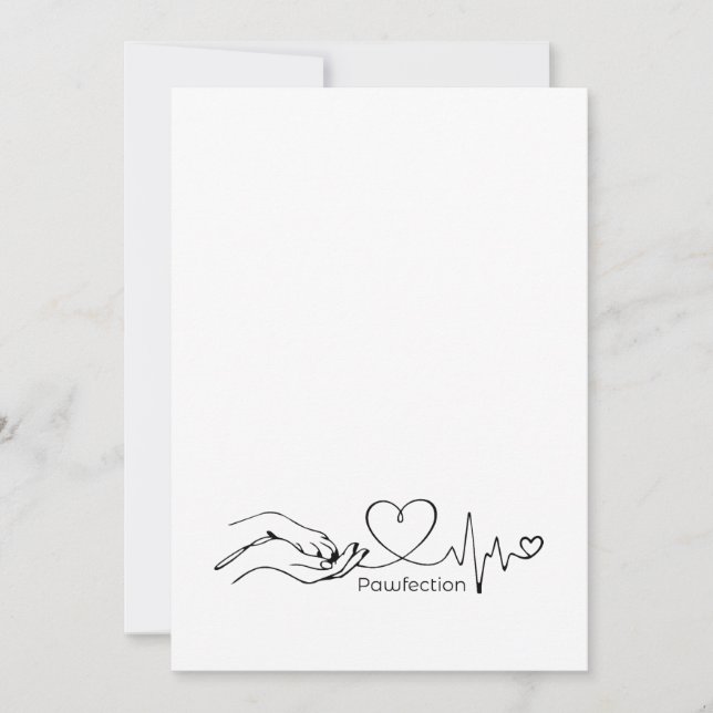 Pawfection One-Line Art – Minimalist Dog Lover (Frente)