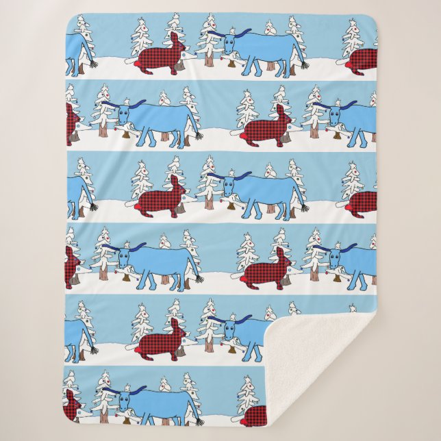 Pawl e Babe no cobertor de Woods de Férias de inve (Frente)