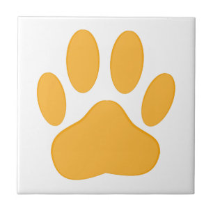 Pawprint de Cachorro Laranja