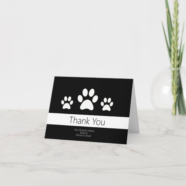 Pawprint - Negócio De Cachorros - Notas Obrigado (Frente)