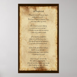 "Pawprint" Pet Memorial Poetry Poster
