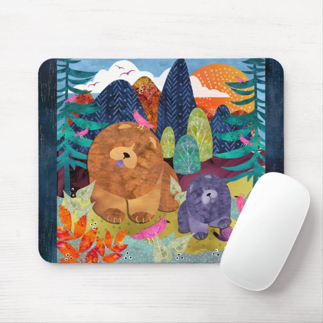 PAWS 4 A WHILE - Bloco de Mousepad Chow (Com mouse)
