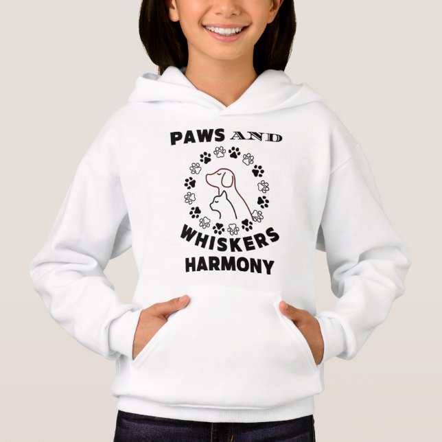 Paws Unidos em um Círculo de Amor" (Frente)