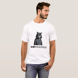 Pawssassin – Camiseta Ninja de Gato Engraçada para