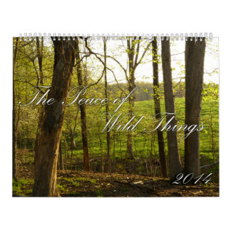 Paz 2014 do calendário selvagem das coisas