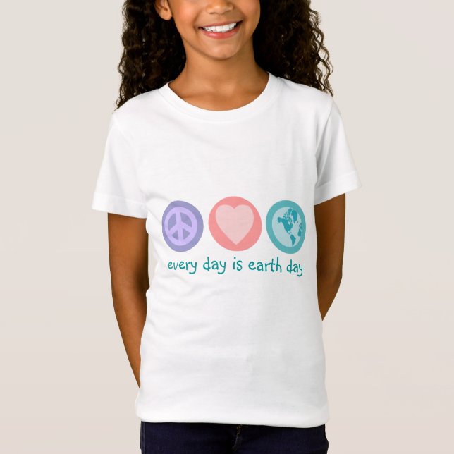 Paz, amor e camisa da terra (Dia da Terra) (Frente)