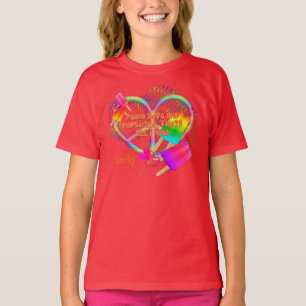 Paz, amor e camisetas-garotas, Camisa Raglan