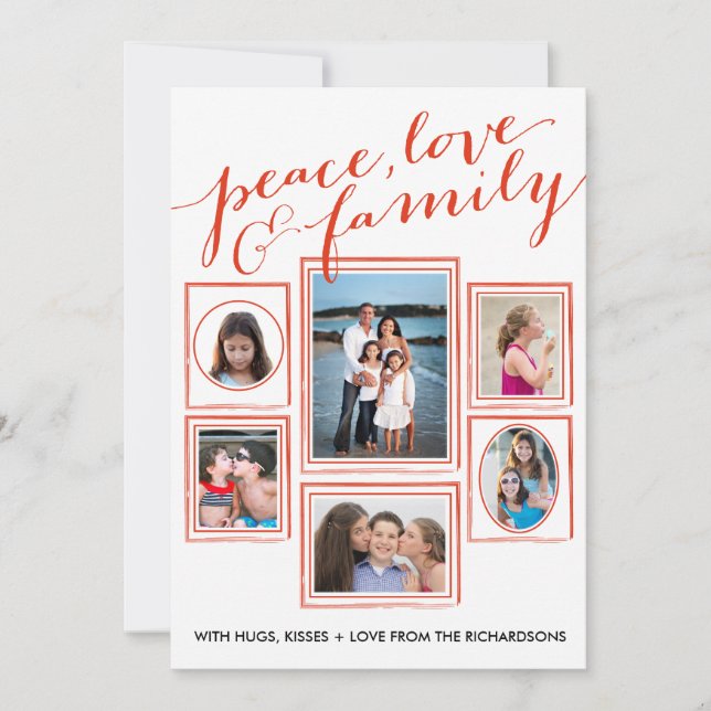 Paz, Amor e Família Vermelho (Frente)