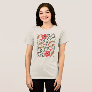 Paz Amor e Flores Retro Boho Floral