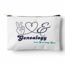 Paz, Amor e Genealogia - pequena bolsa