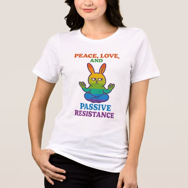 Paz, amor e resistência passiva (Frente)