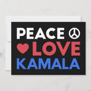 Paz Amor Kamala I - Kamala Harris Para Presidente