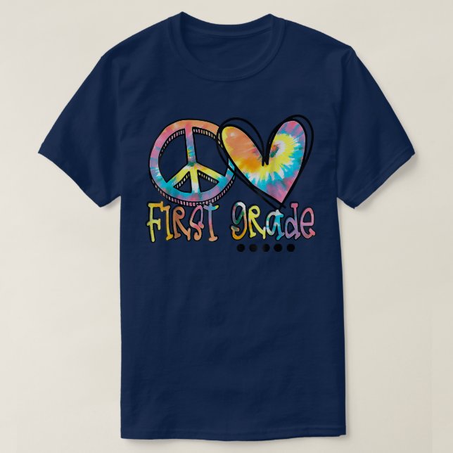 Paz Amor Primeiro Grau De Volta À Camisa Da Escola (Frente do Design)
