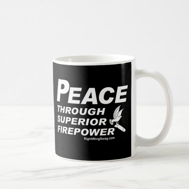 Paz através da caneca superior da potência de fogo (Direita)