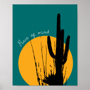 "Paz de espírito" no poster do deserto
