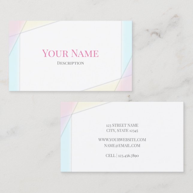 Paz e alegria - Cartão (Frente/Verso)