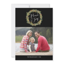 Paz e alegria - Cartões de foto de Natal