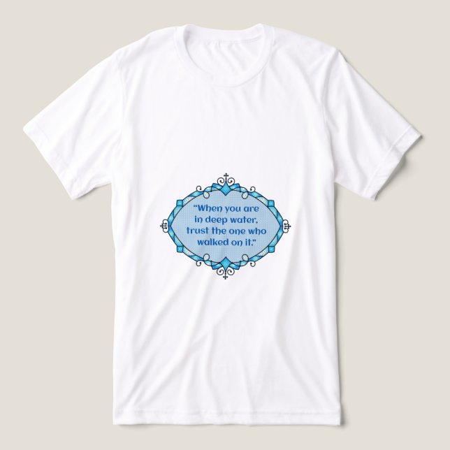 Paz em águas profundas (Design frontal)