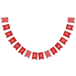 Paz em bandeiras da estamenha do feriado da terra