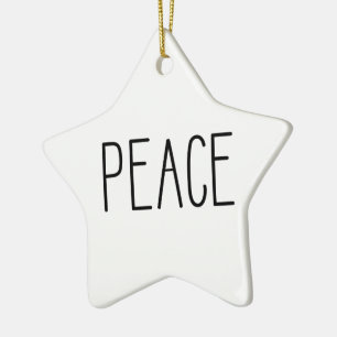 PAZ - enfeites de natal dados forma estrela
