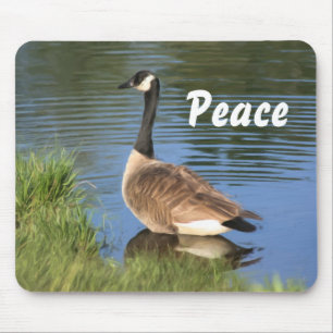 Paz Mousepad inspirado do ganso de Canadá