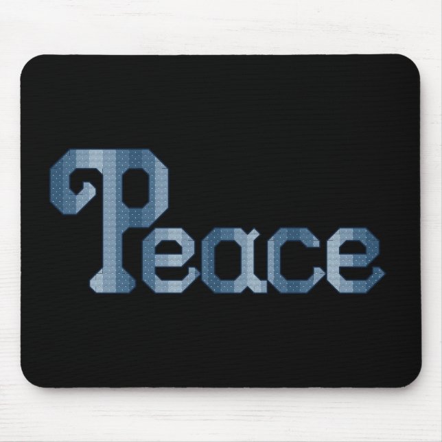 Paz Mousepad preto (Frente)