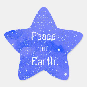 Paz na etiqueta da terra