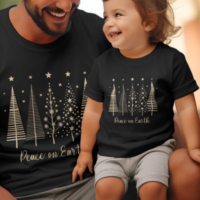 Paz na Terra Camisa Minimalista do Natal (Criador carregado)