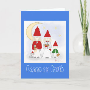 Paz na Terra Cartão de Cartões de natal de Natal