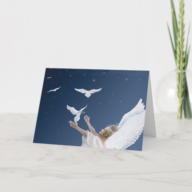 Paz na Terra Cartão de Natal (Frente)