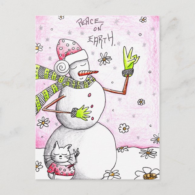 Paz na Terra - Cartão postal para uma Causa (Frente)