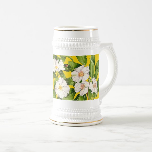 "Paz na Terra" numa Caneca de cerveja (Frente Esquerda)