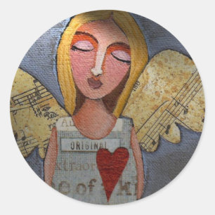 Paz no anjo da terra - etiquetas do Natal