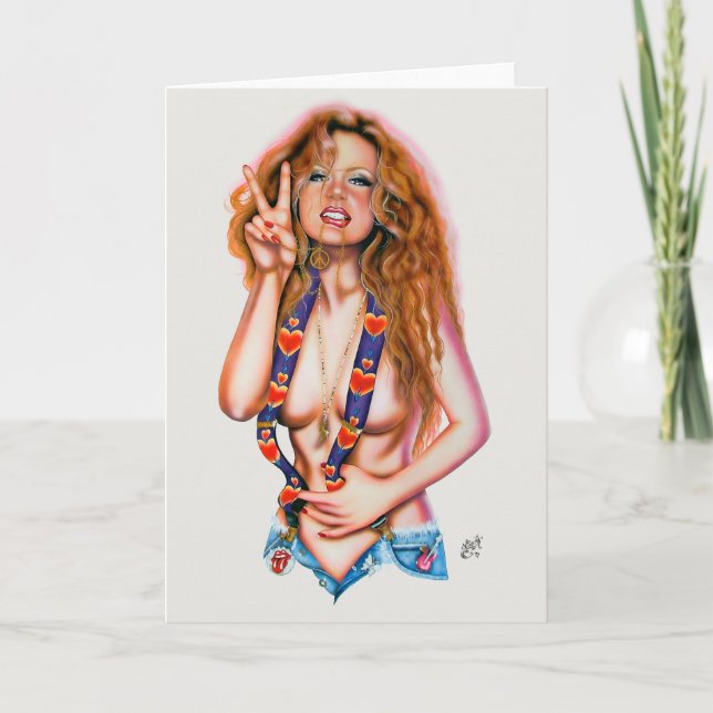 Paz no Céu por Elizabeth Austin Cartão de Saudação (Frente)