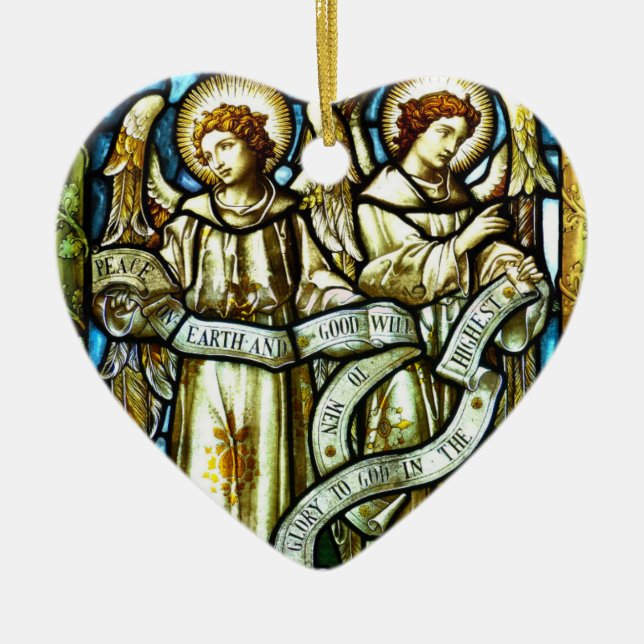 Paz no Enfeites de natal dos Anjos da Terra (Frente)