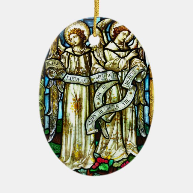 Paz no Enfeites de natal dos Anjos da Terra (Frente)