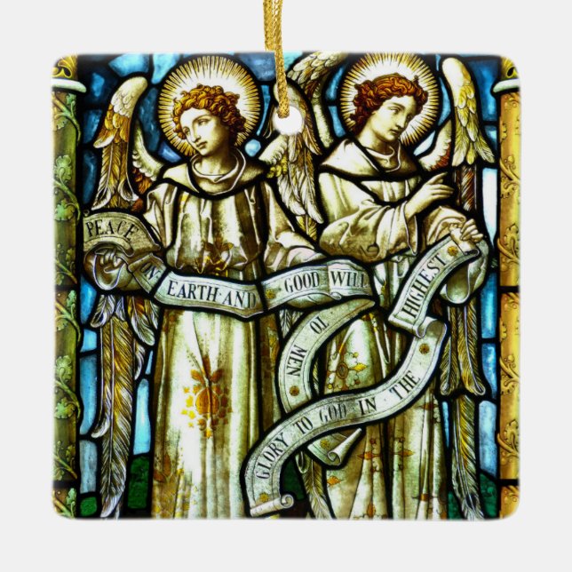 Paz no Enfeites de natal dos Anjos da Terra (Frente)