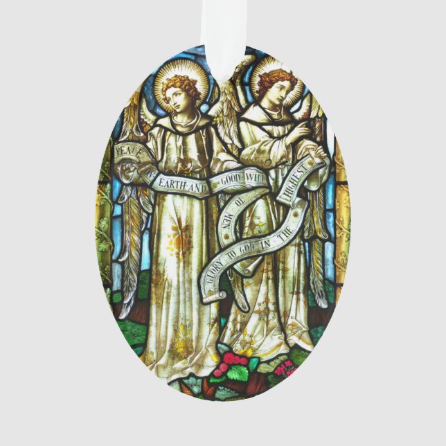 Paz no Enfeites de natal dos Anjos da Terra (Verso)